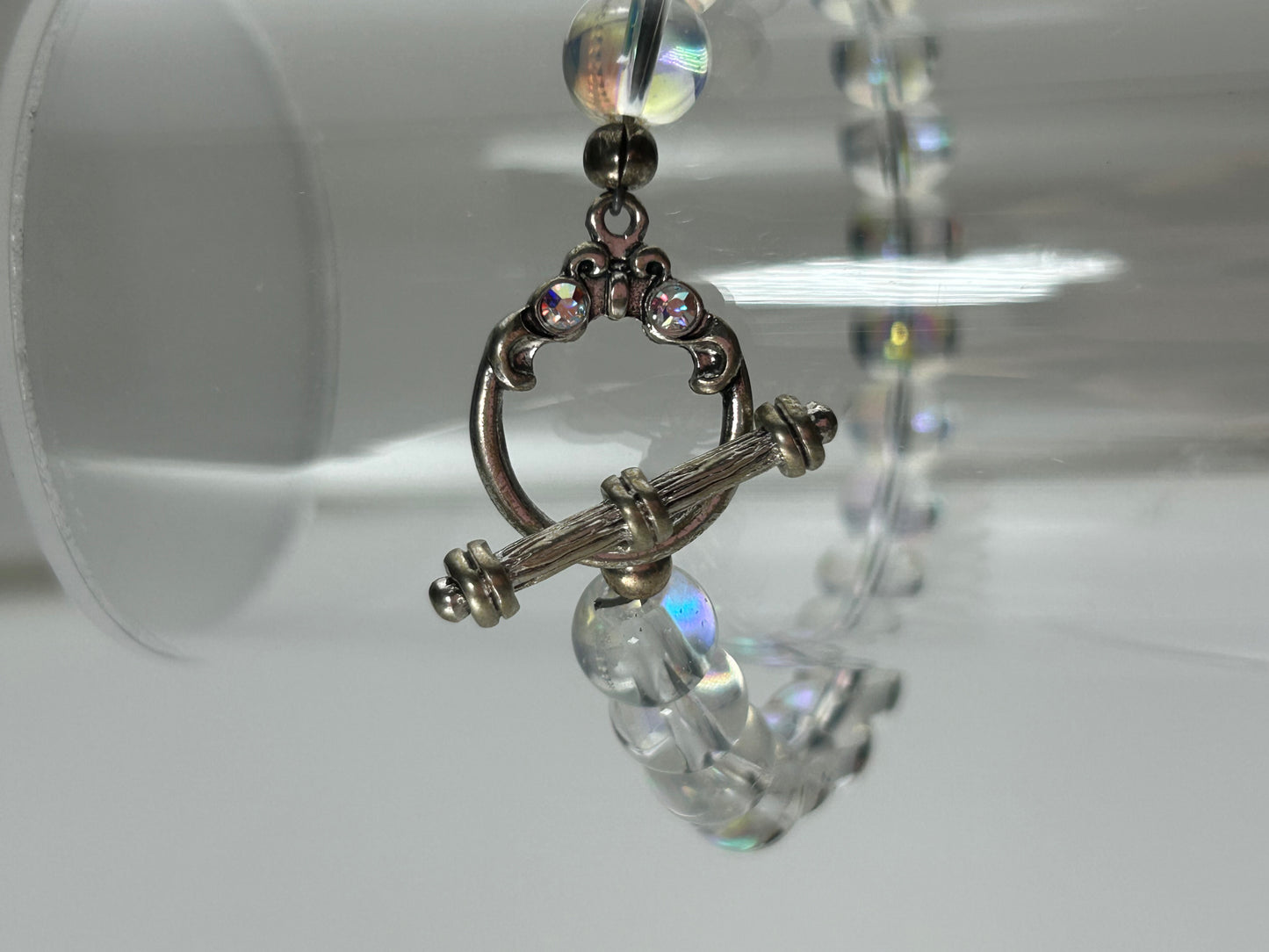 Glass Beads Iridescent Bracelet