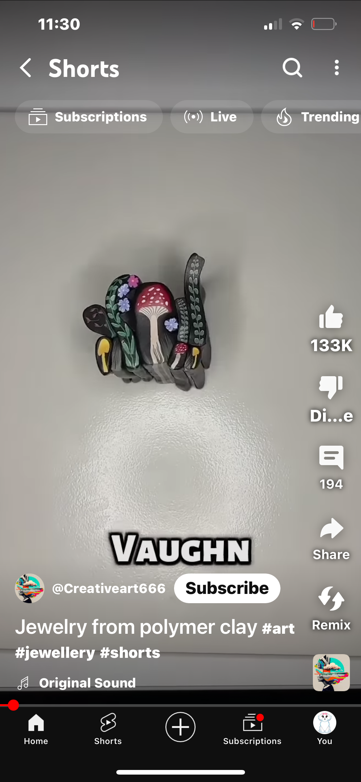 Pink Heart polymer Clay Earrings