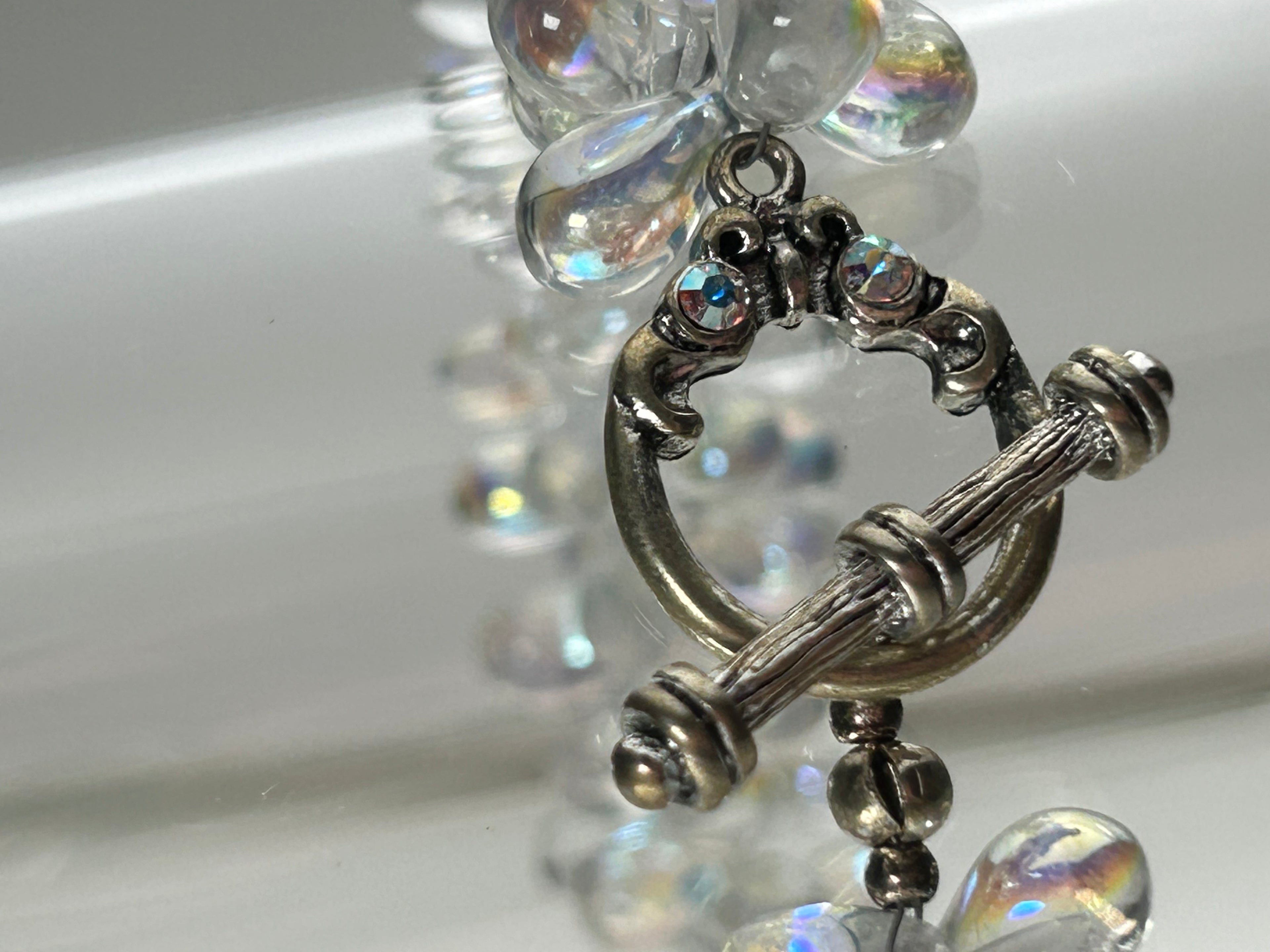 Glass Beads Statement Bracelet