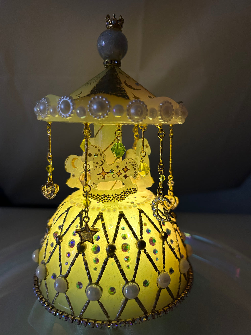 Merry Go Round Carousel Music Box Handmade