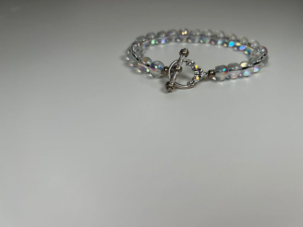 Glass Beads Iridescent Bracelet