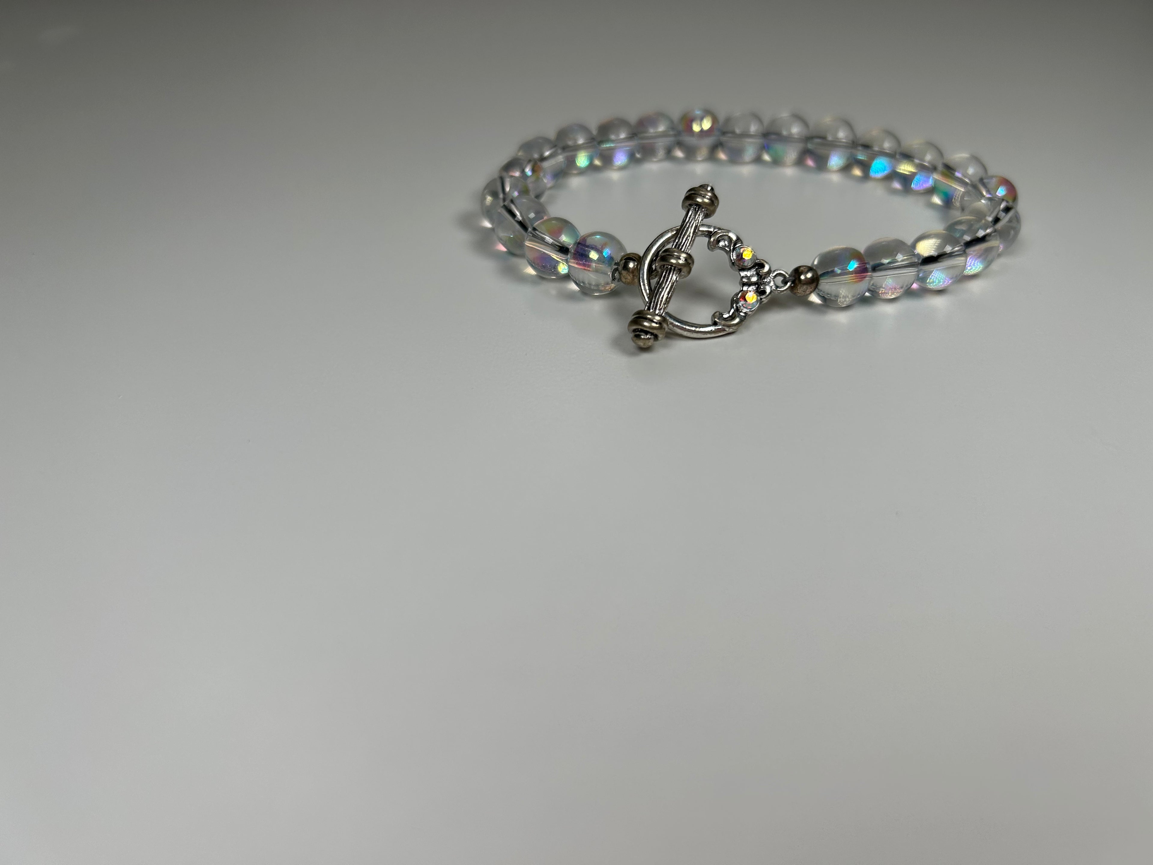 Glass Beads Iridescent Bracelet