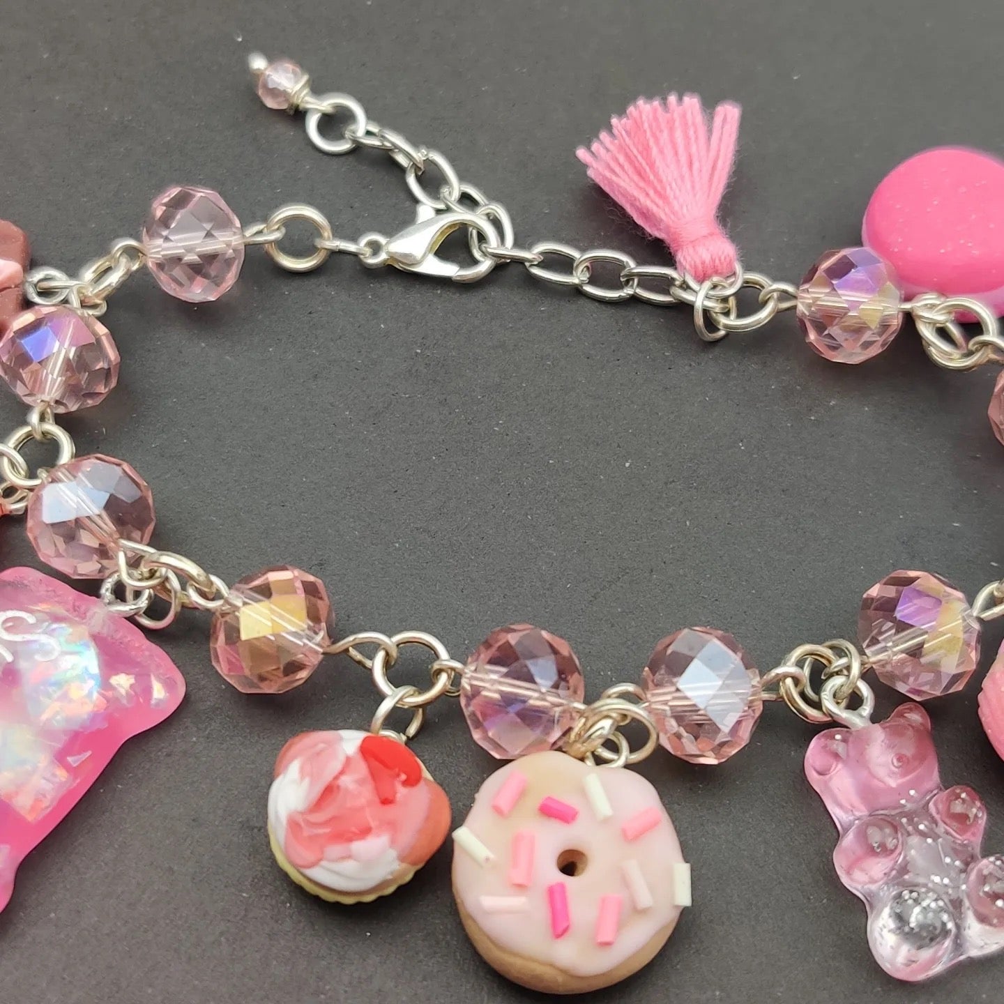Pink Kawaii Candy Charm Bracelet