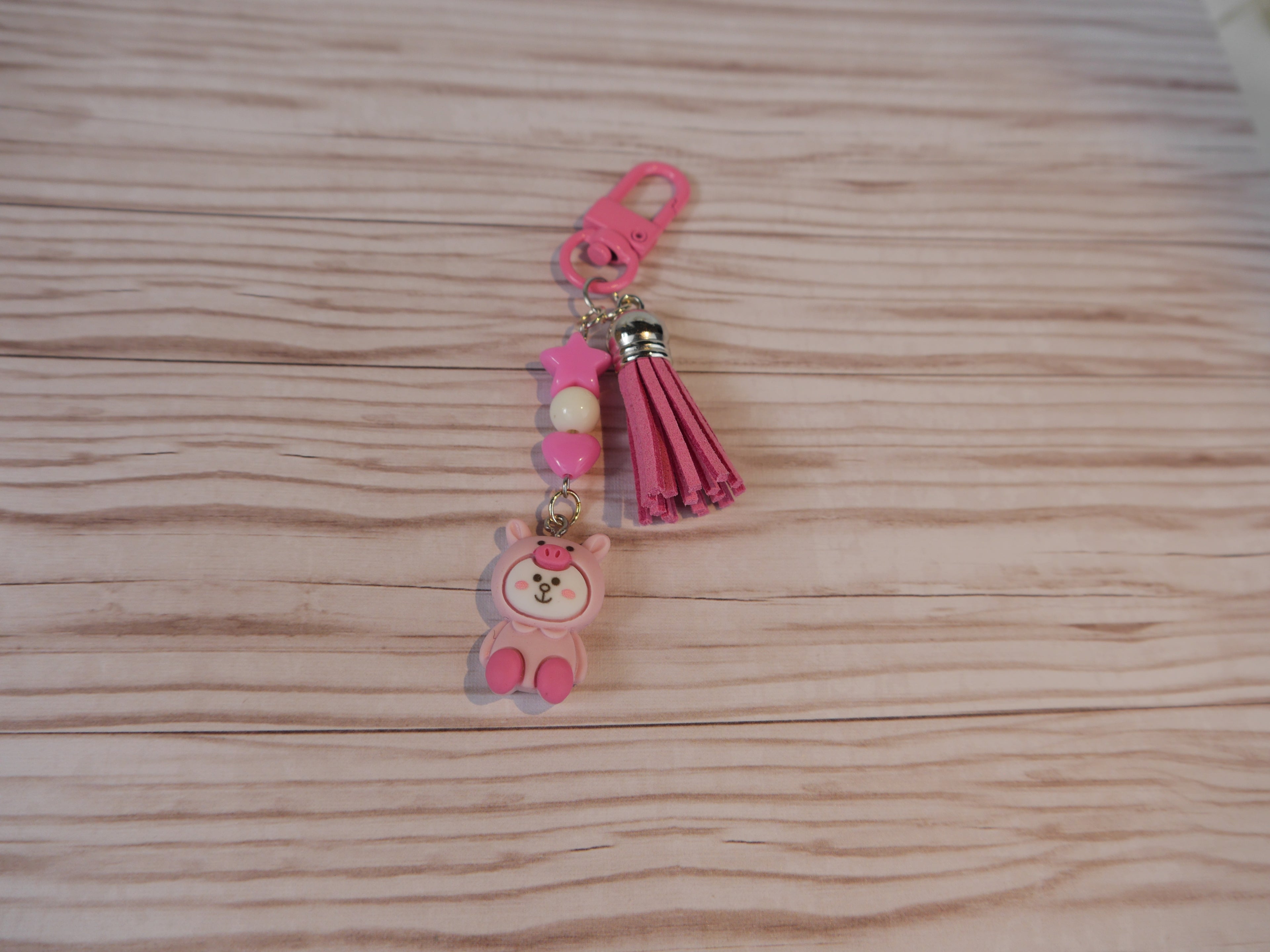 Kawaii Bunny in a Pig Costume Charm