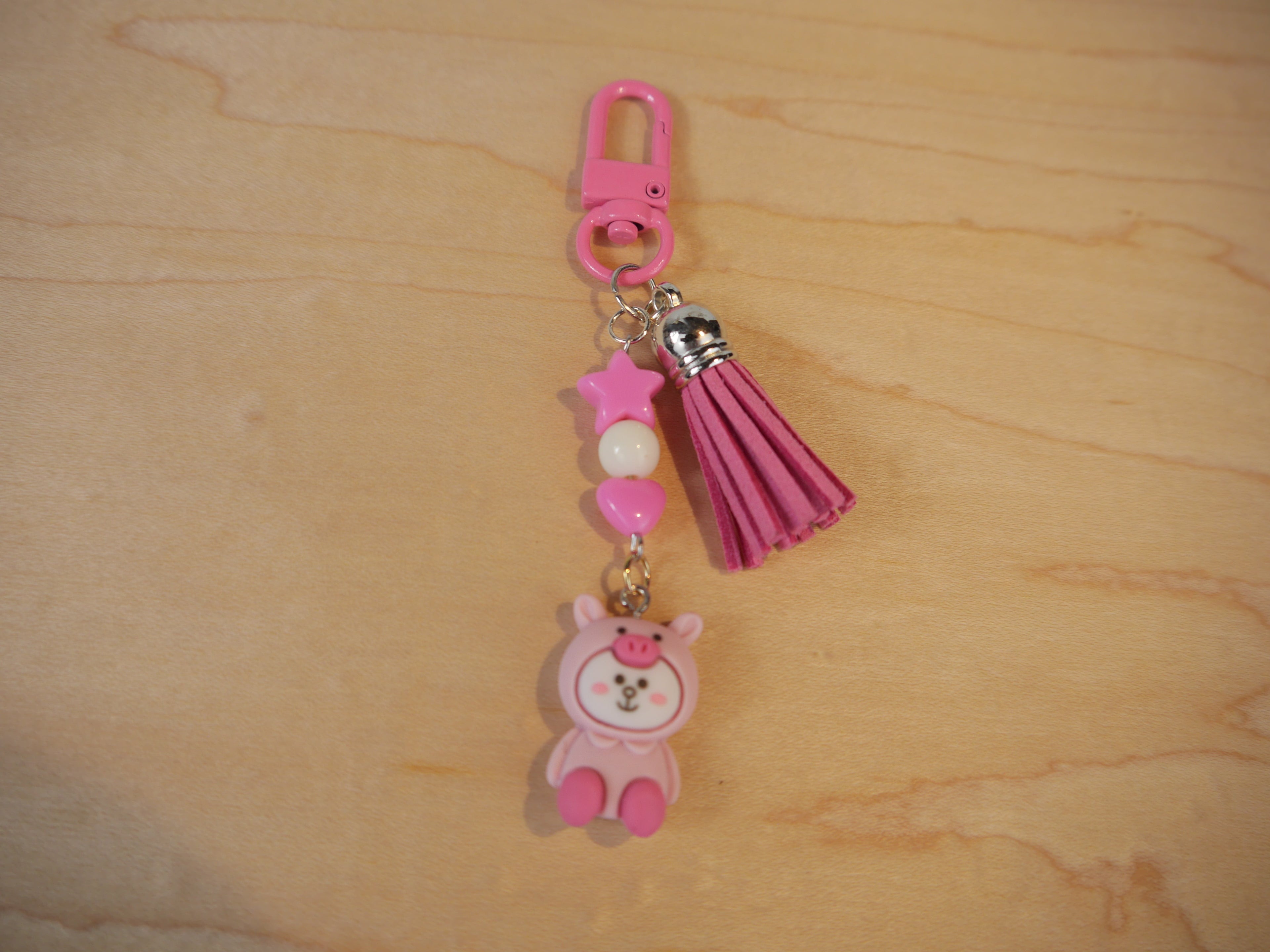Kawaii Bunny in a Pig Costume Charm