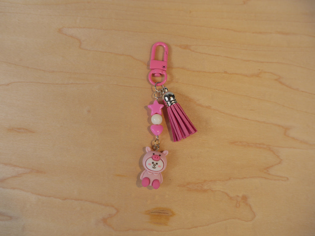 Kawaii Bunny in a Pig Costume Charm