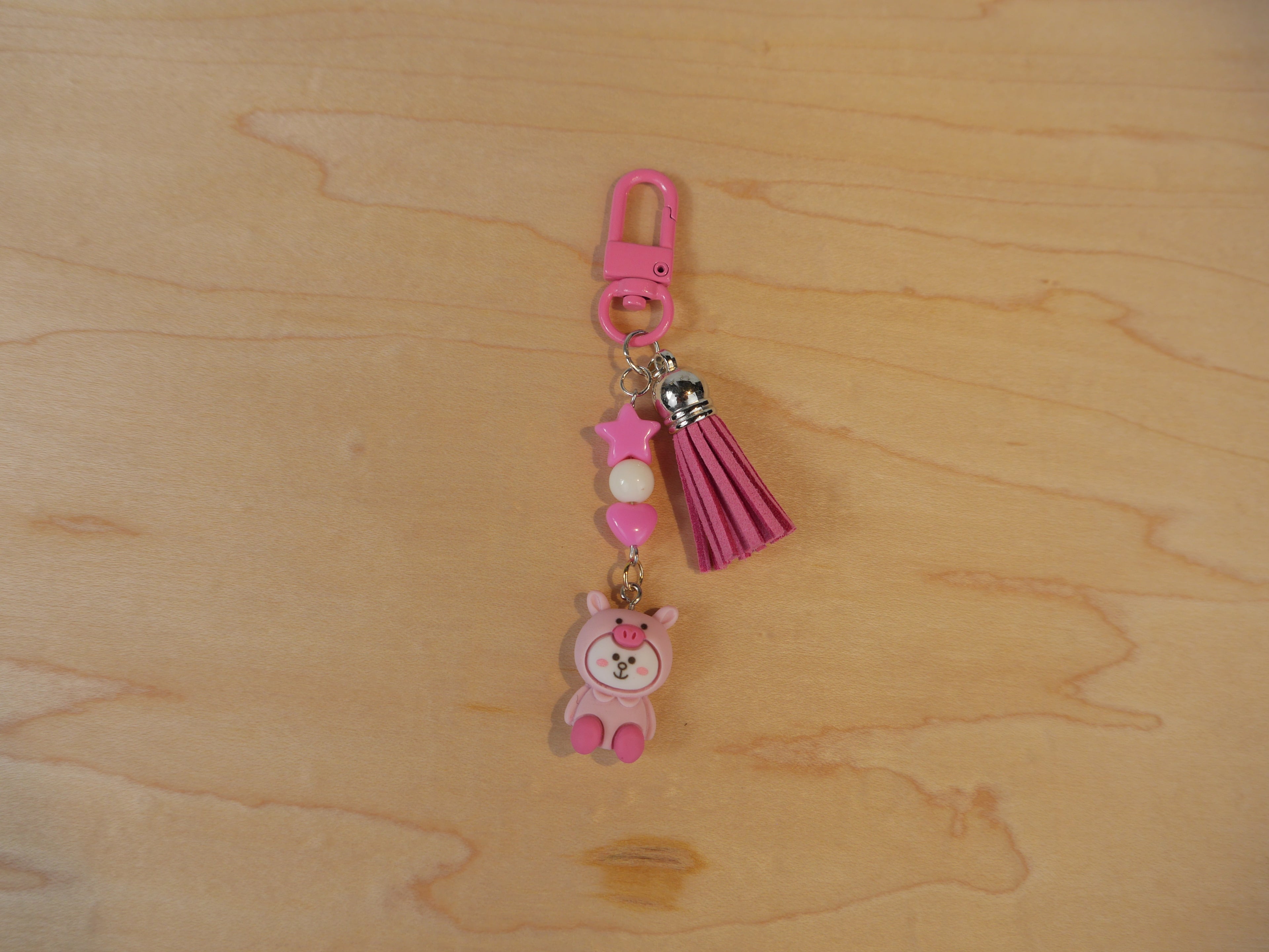 Kawaii Bunny in a Pig Costume Charm