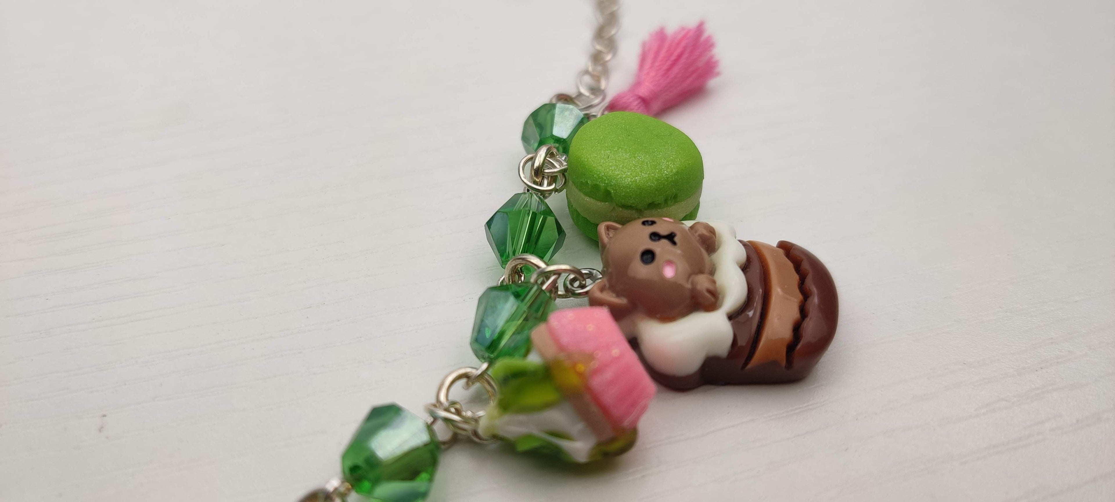 Green Kawaii Candy Charm Bracelet